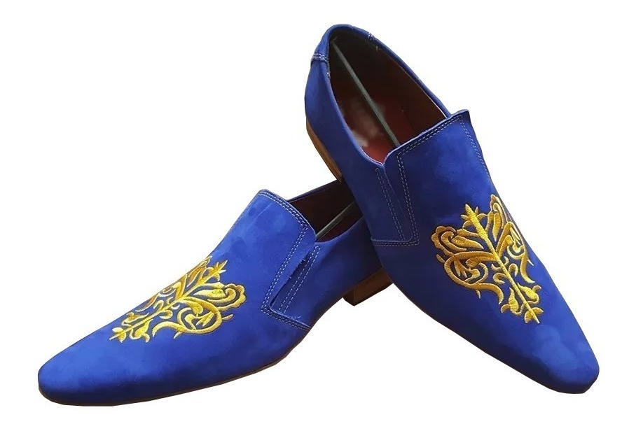 sapato masculino social azul