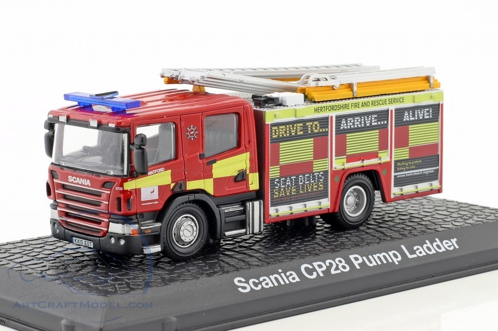 Scania CP28 Pump Ladder CAMION BOMBEROS 1:72 Atlas Diecast