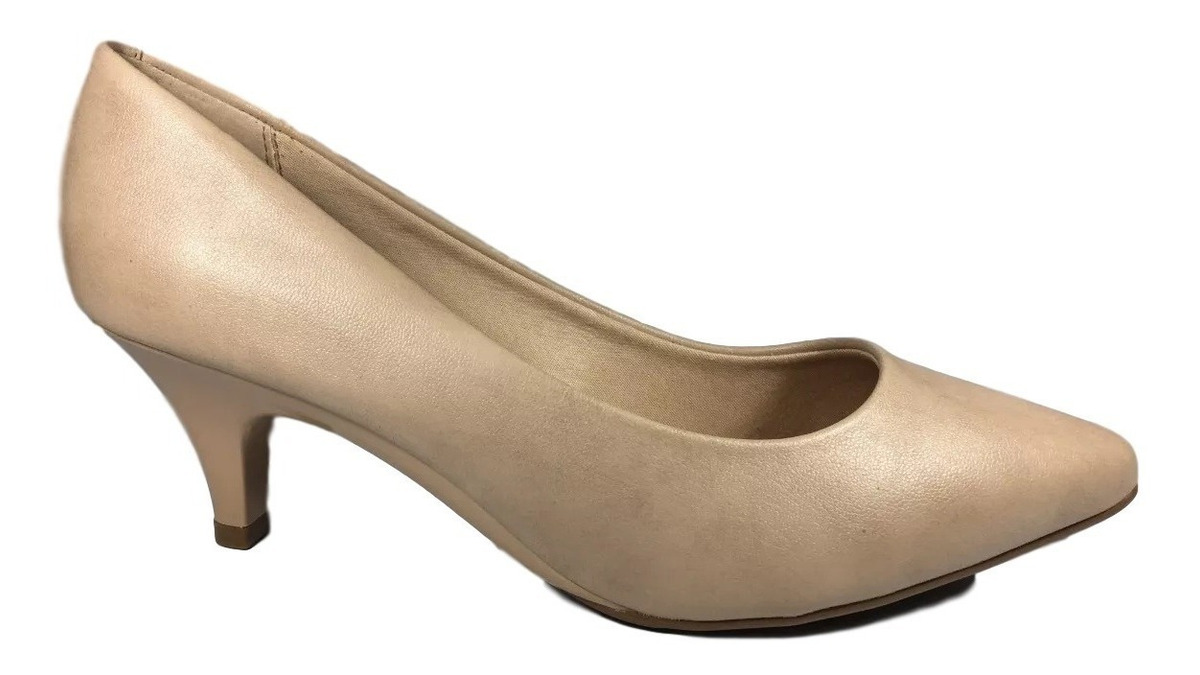 Scarpin Beira Rio Confort Preto, Nude Salto 4,5cm - R$ 61,33 em Mercado Livre