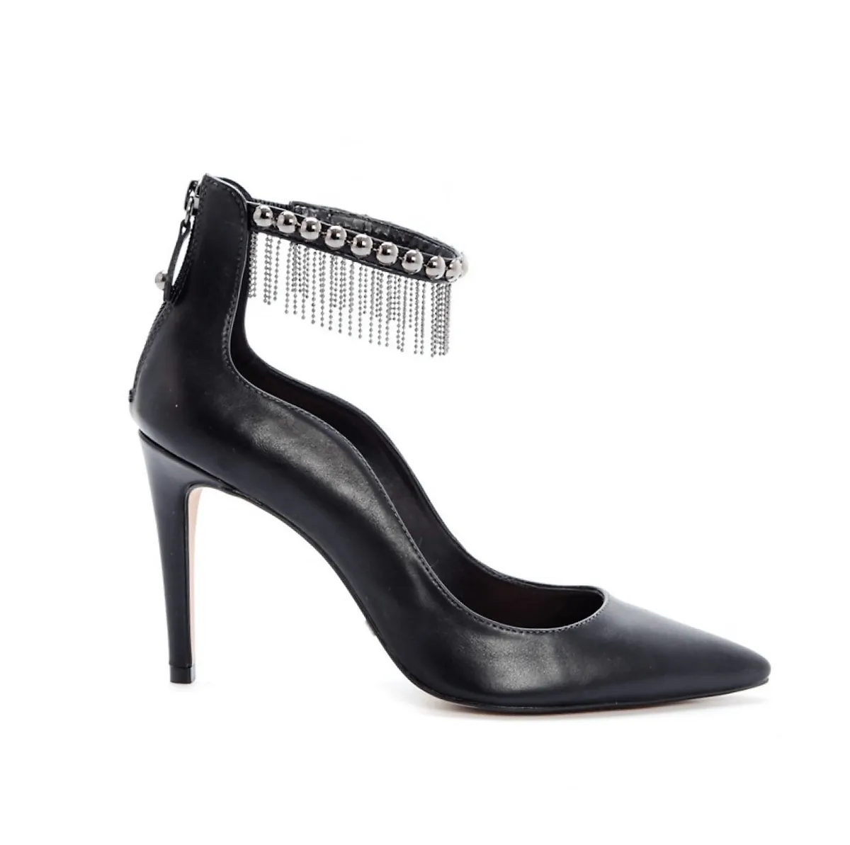 SOFISTICATA | Scarpin Bico Fino Salto Alto 10cm Franjas Cecconello 1296003 - R$ 179,00