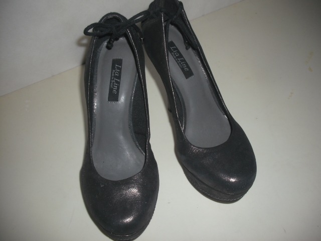 scarpin cinza chumbo