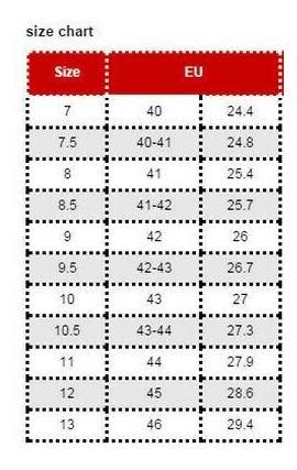 Sean John Size Chart