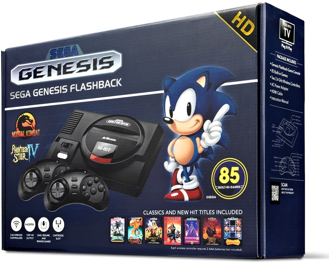 Sega Genesis Flashback Retro 85 Juegos Incluidos 2 Controles