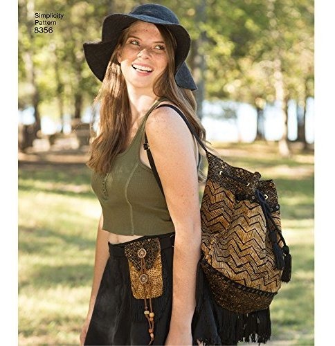 Simplicity US8356OS Womens Festival Bag Sewing Patterns One Size Only