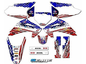 Compatible with Honda 2007-2019 CRF 150R Merica CUSTOM Senge Graphics Kit