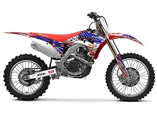 Senge Graphics Kit Compatible with Honda 2004-2010 CRF 80//100 Merica Graphics kit