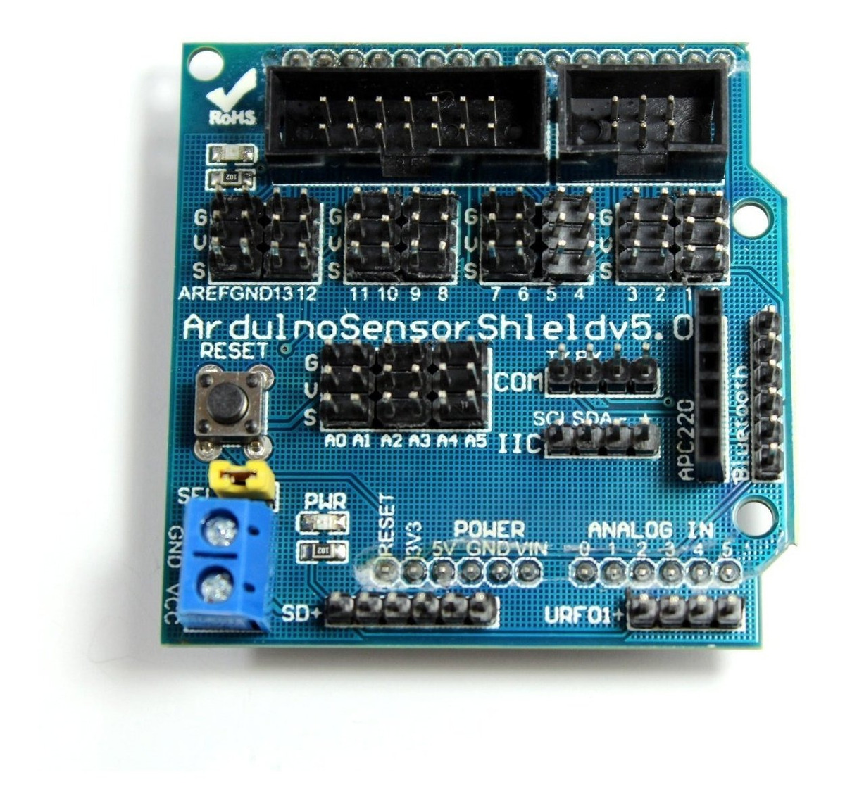 Sensor Shield v5.0 для Arduino uno. Arduino sensor Shield v5.0. Arduino sensor Shield v5.0 Datasheet. Arduino Shield v5.