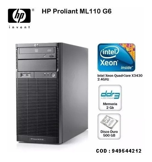 Servidor Hp Proliant Ml110 G6 Xeon 8gb Ddr3 S 1 500 00 En Mercado Libre