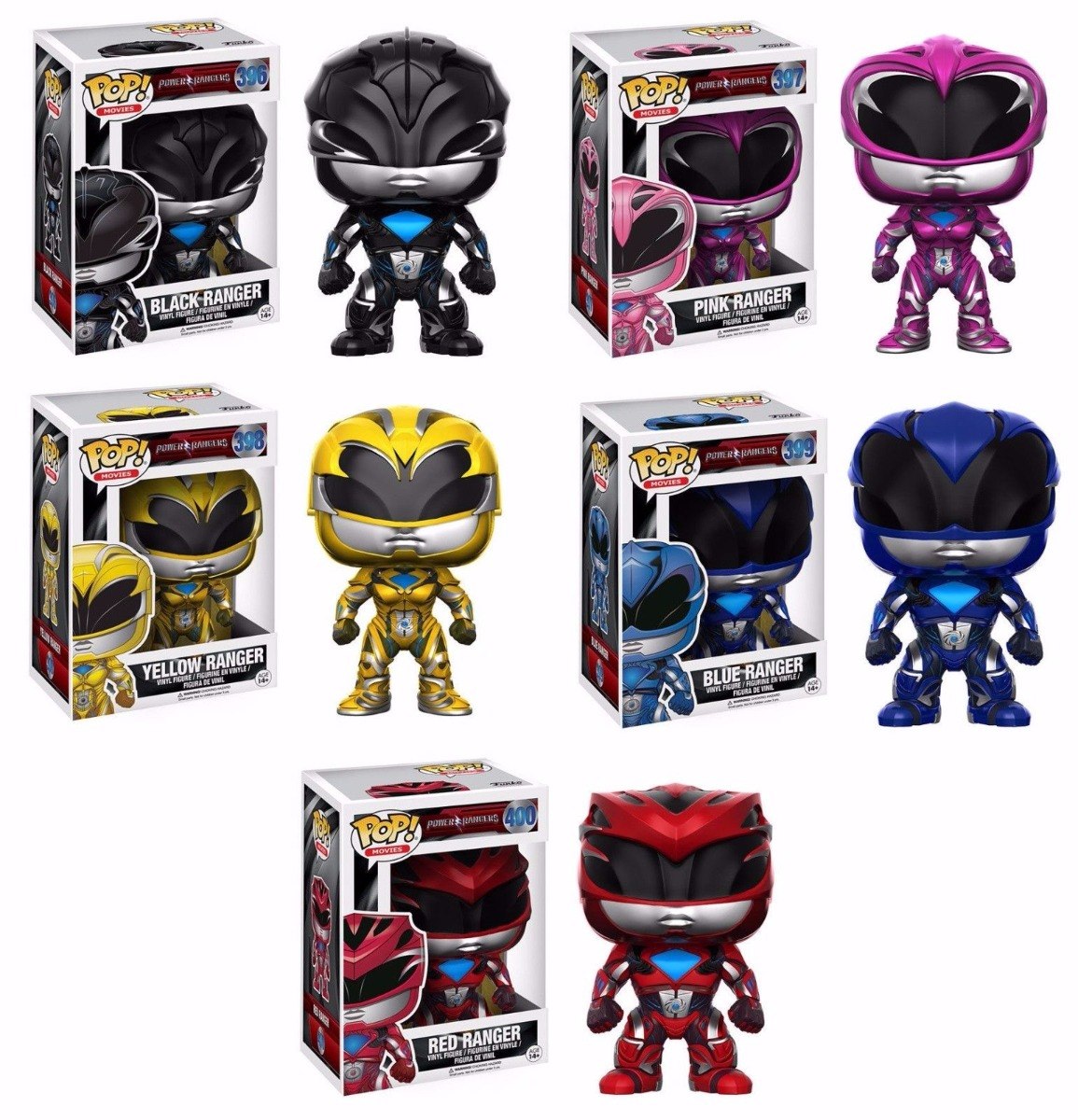 Set 5 Funko Pop Power Rangers Colecction 1,399.00 en Mercado Libre