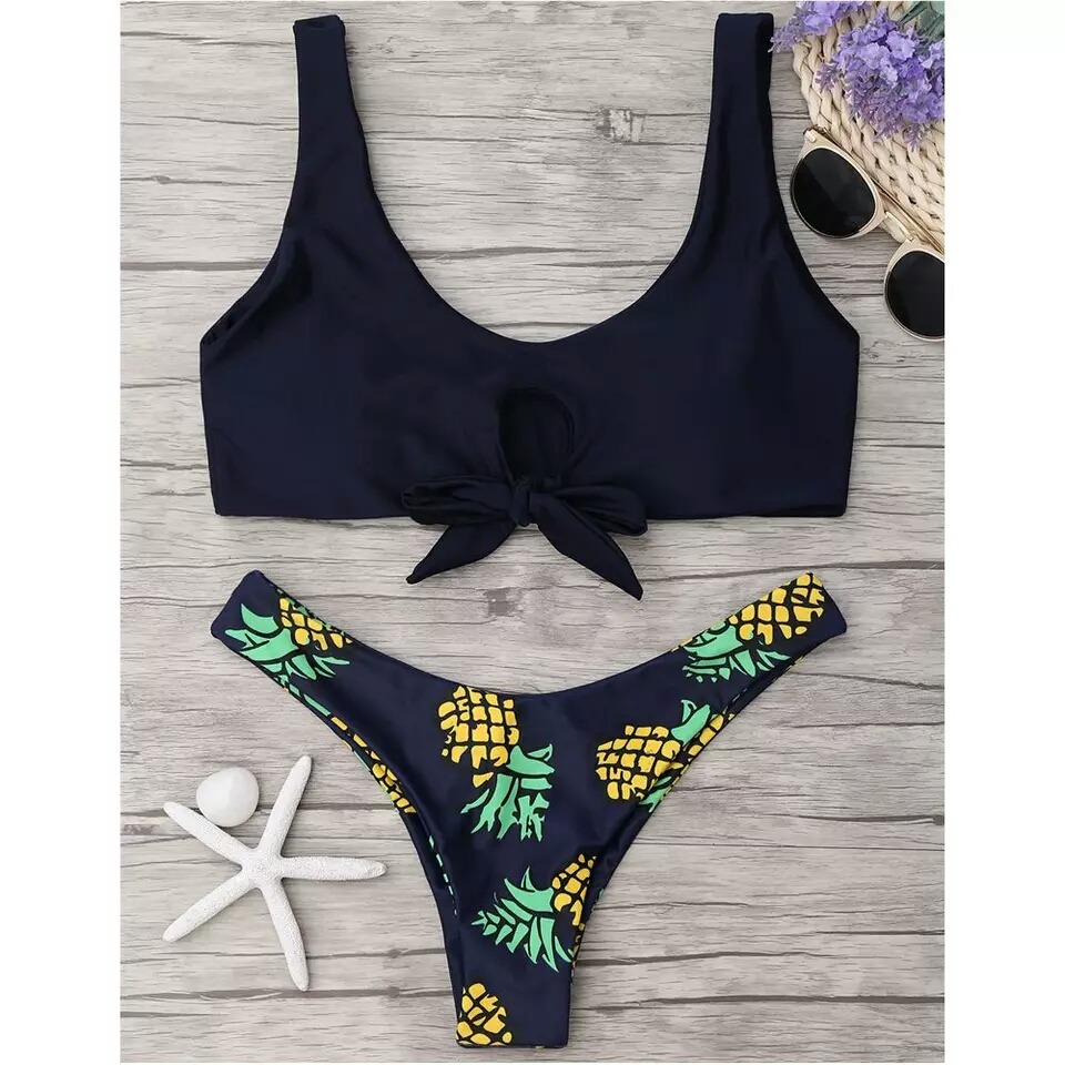 Parte Bikini Set De Nudo Frontal Con Piñas VpqUMSz