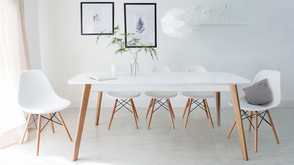 Set Comedor 6 Sillas Eames Dsw + Mesa 160 X 80/ Chinatraders ... Set Comedor 6 Sillas Eames Dsw + Mesa 160 X 80/ Chinatraders ...
