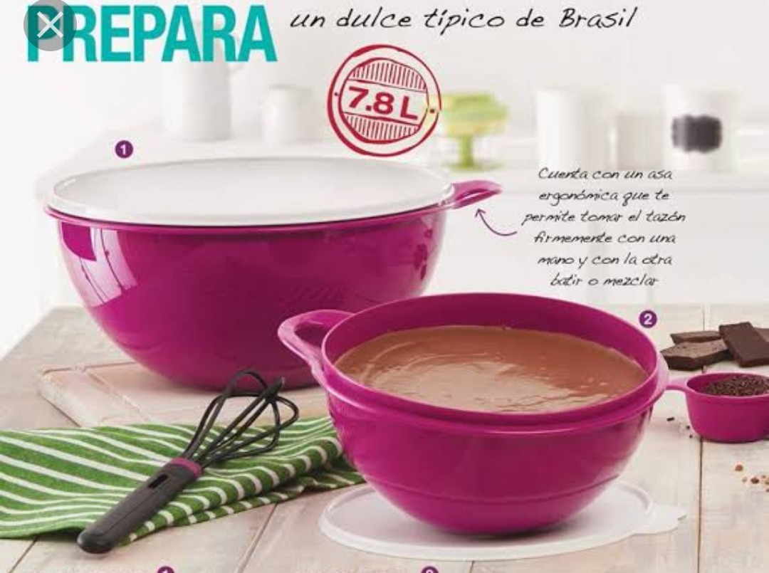 Ultra Tazon Chico Tupperware Set De 2 Ultra Tazones Chico Y Grande De Marca Tupperware - $ 385.00 en