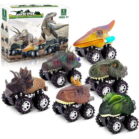 Set De 6 Autos Dinosaurios, Friccion Bestoys