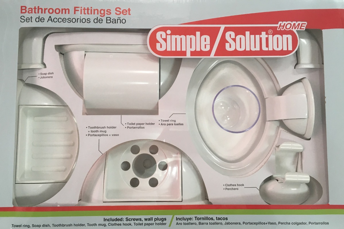 Set De Accesorios Para Baños Simple Solution - Bs. 155.700,00 en