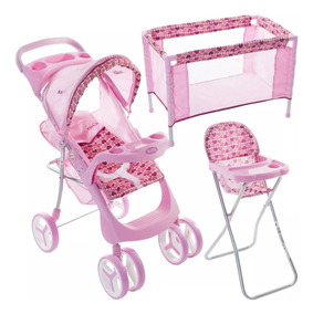 Kiddy Muñecas Cochecito Comer Set De Silla Practicuna Y6gfvb7y