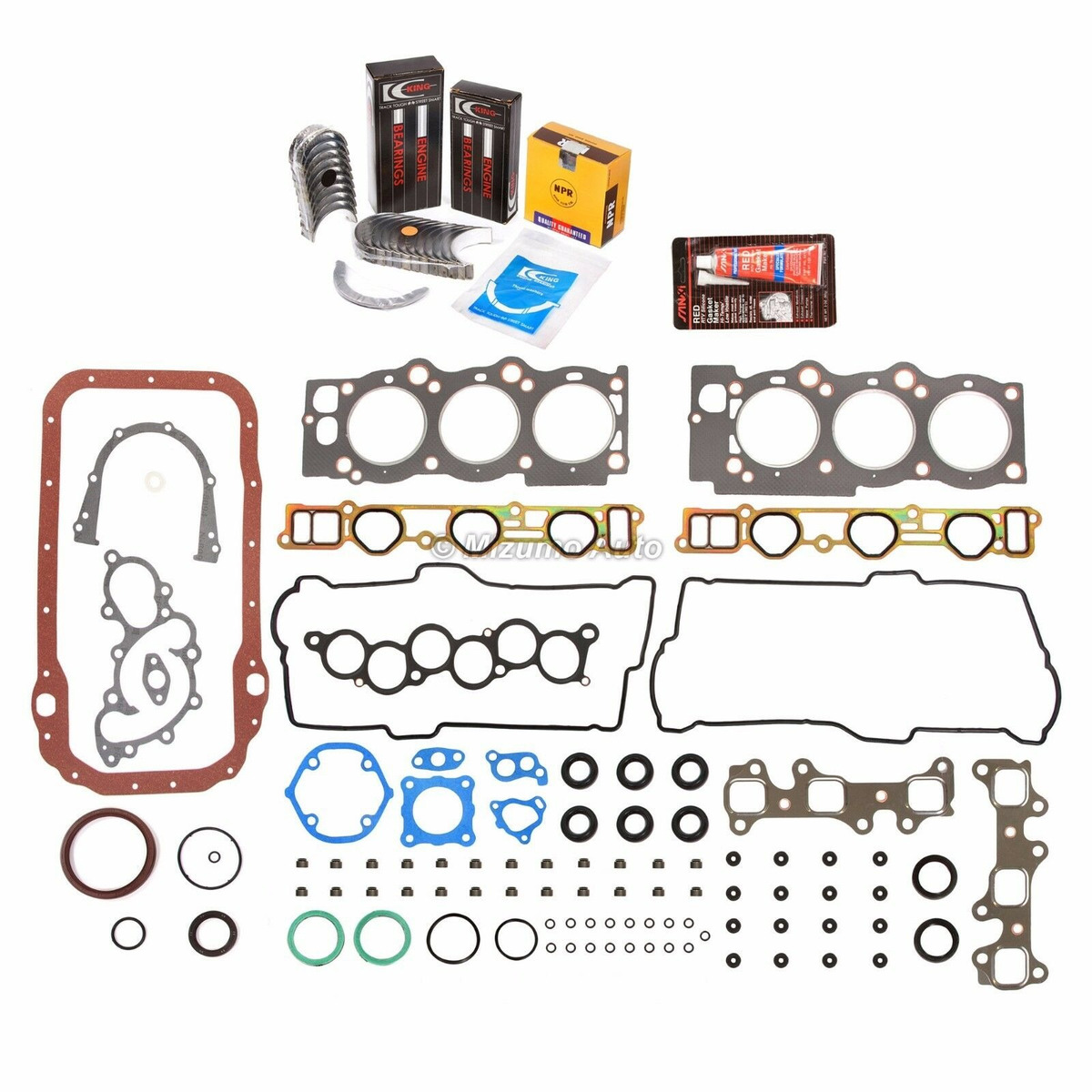 Fits 92-93 Lexus ES300 Toyota Camry 3.0L Full Gasket Pistons Bearings Rings Set