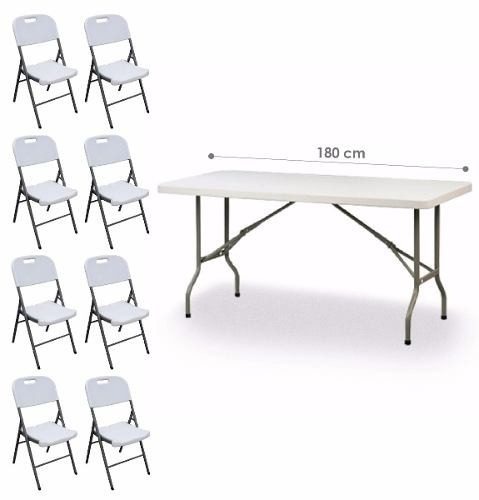 mesa plegable con 8 sillas plegables mesa plegable con 8 sillas plegables