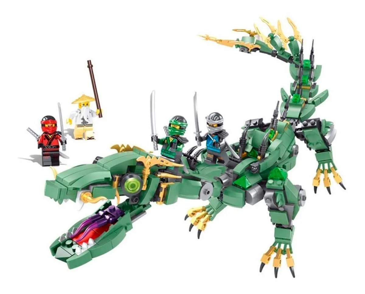 lego ninjago dragon verde