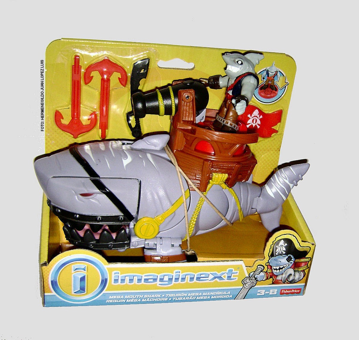 00 Baf499 Mega Set Edrcxwbo Tiburón En Pirata Mandíbula Imaginext lc3FTKJ1