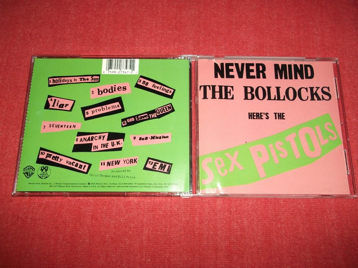 Sex Pistols Never Mind The Bollocks Cd Imp Ed 1989 Mdisk 51731 