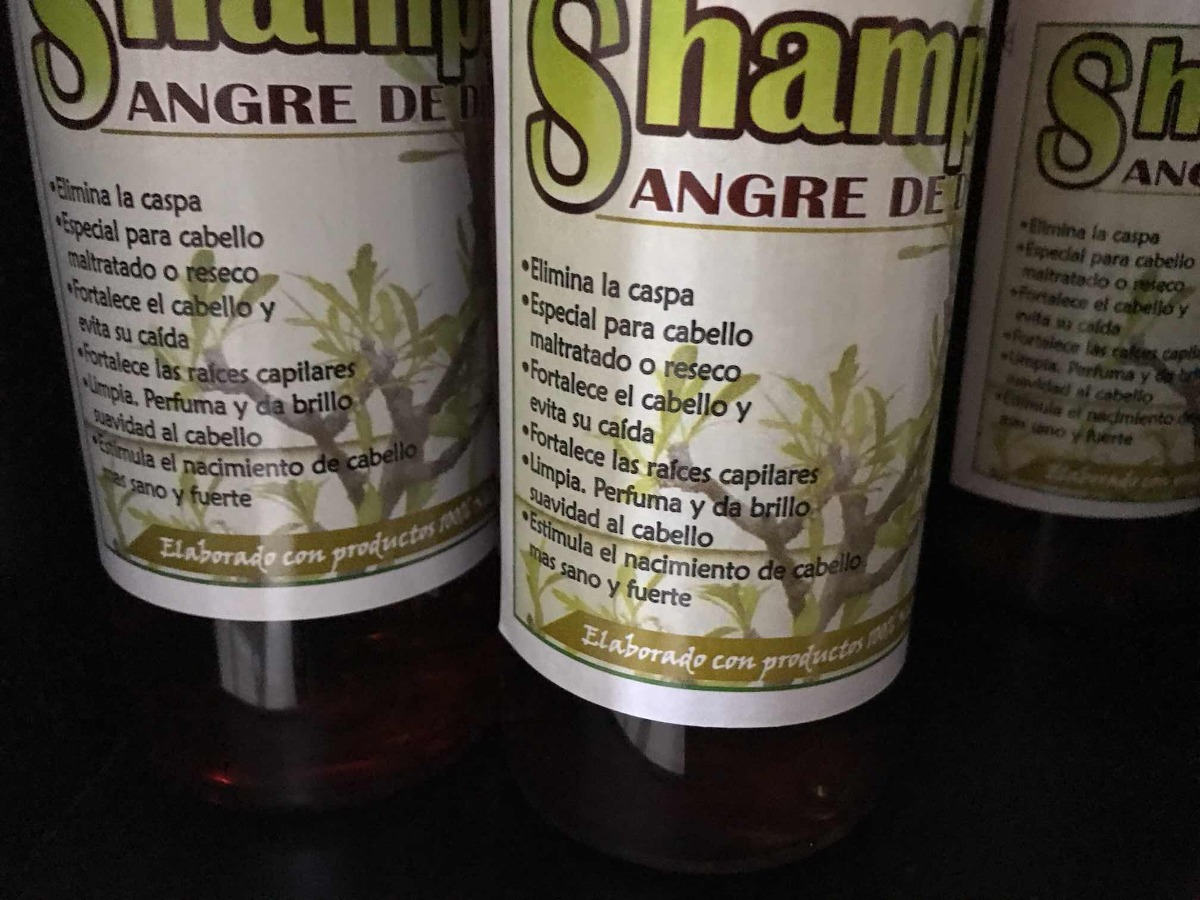 Shampoo Sangre De Grado Shampoo Artesanal Orgánico Sangre De Grado 500 Ml - $ 99.00 en Mercado