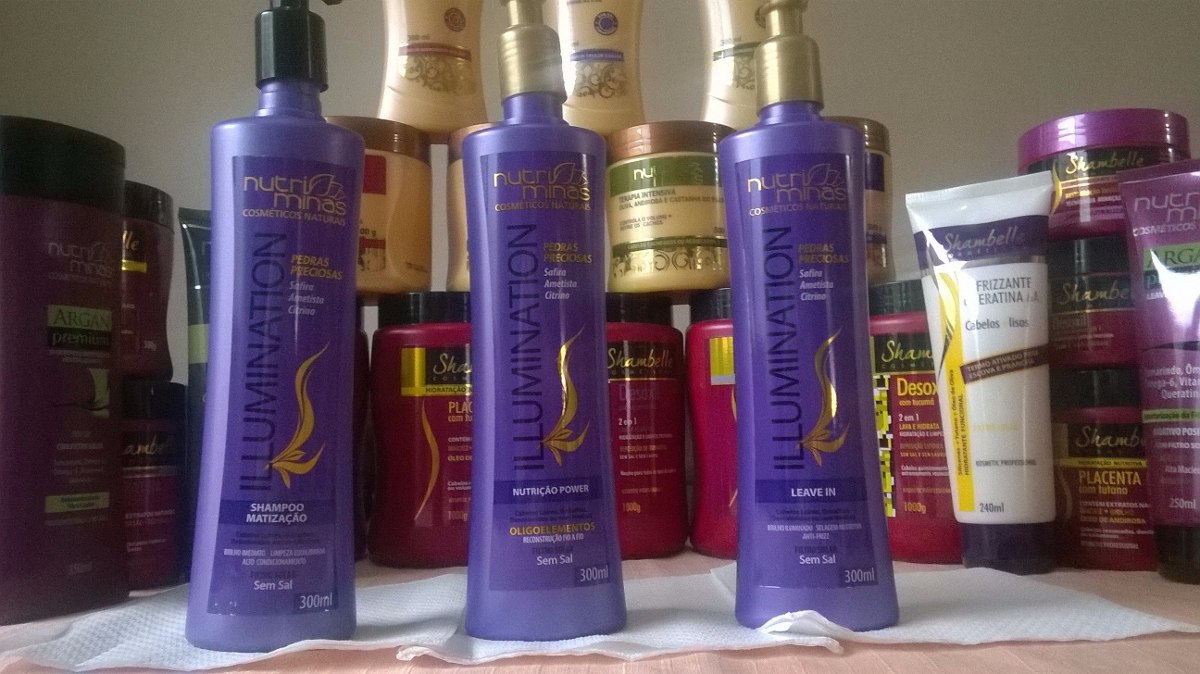 Shampoo, Condicionador E Leave In Cabelos Loiros E Com Luzes - R$ 120