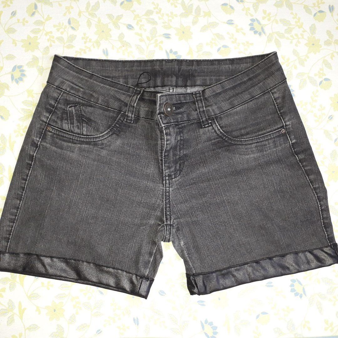 short jeans preto mercado livre