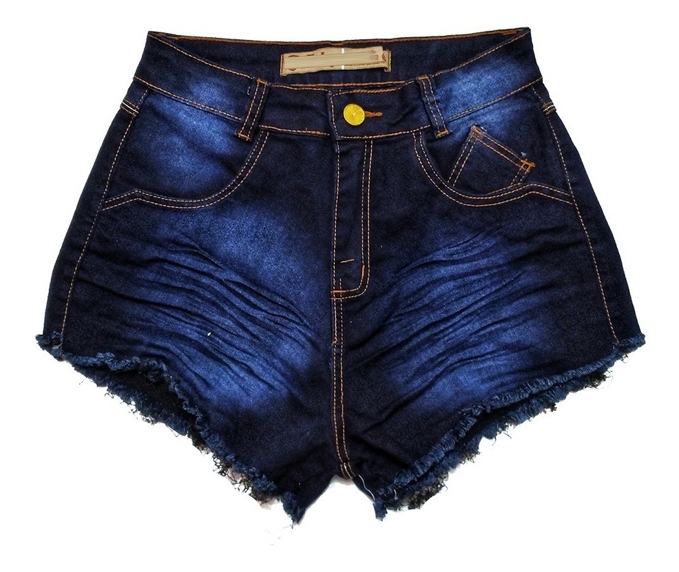 short jeans preto cintura alta mercado livre