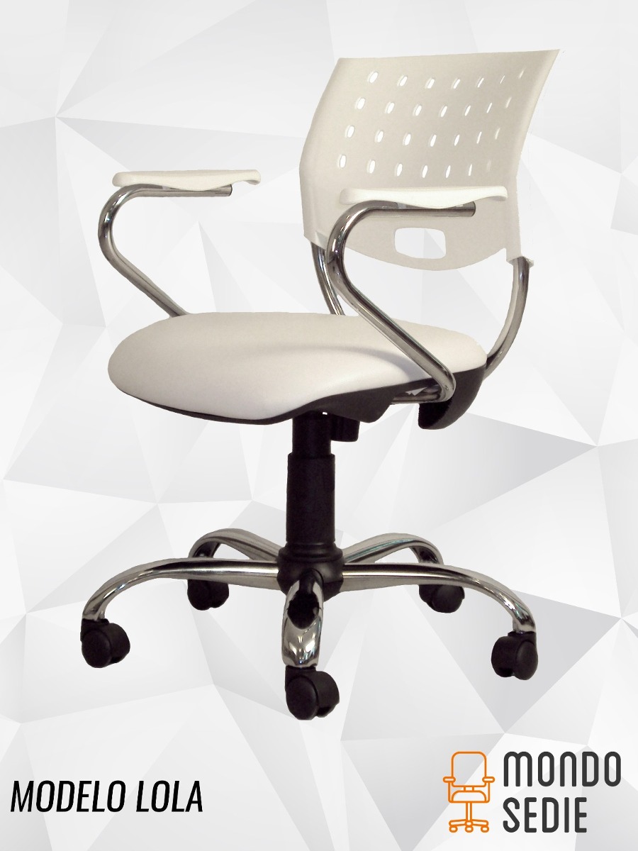 Silla De Diseño Giratoria Cromada Pc Oficina Blanca Negro - $ 3.800 ... Silla De Diseño Giratoria Cromada Pc Oficina Blanca Negro - $ 3.800 ...