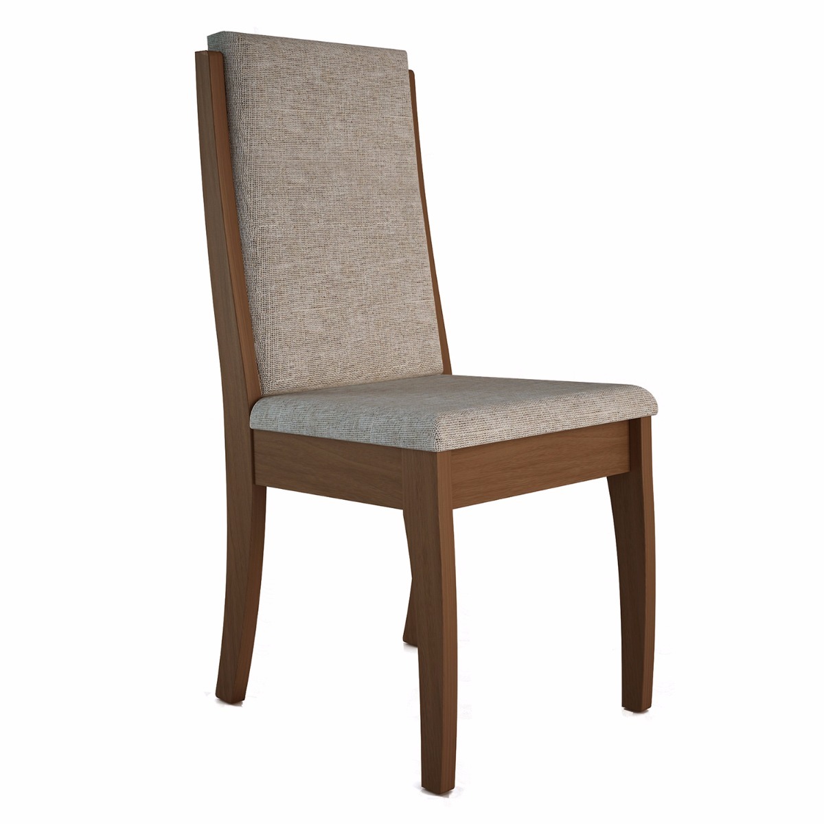 Silla De Madera Con Tapizado Para Comedor Tela Parise Cinza ... Silla De Madera Con Tapizado Para Comedor Tela Parise Cinza ...