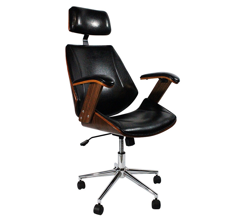 Silla Ejecutiva Oficina Madera Vinil Acero By Promöbel - $ 4,930.00 ... Silla Ejecutiva Oficina Madera Vinil Acero By Promöbel - $ 4,930.00 ...