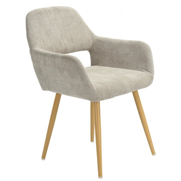 Sillas Eames Con Brazos Modernas Silla Tapizada Comedor Beig ... Sillas Eames Con Brazos Modernas Silla Tapizada Comedor Beig ...