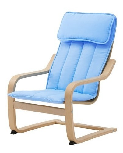 Sillon Para Ninos Ikea Poang 08531 Chapado En Abedul 273 550
