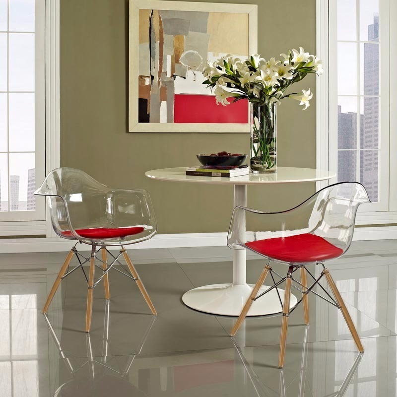 Sillon Silla Eames Transparente Comedor Eiffel + Almohadón - $ 2.099 ... Sillon Silla Eames Transparente Comedor Eiffel + Almohadón - $ 2.099 ...
