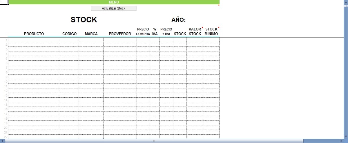 formatos inventarios en excel gratis
