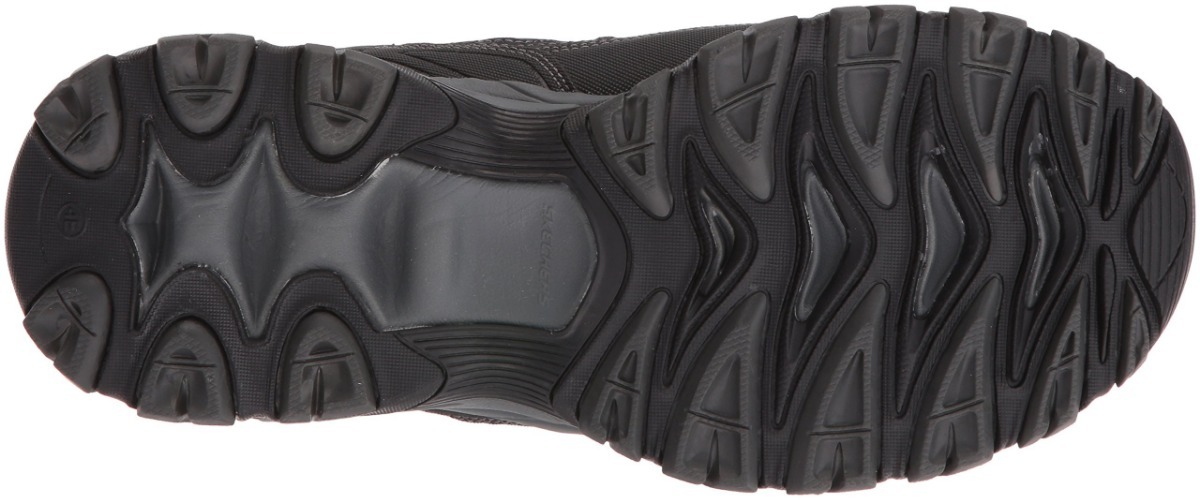 skechers lace up sneakers negro