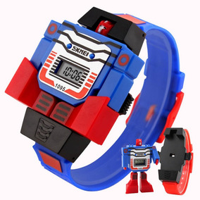 Moda Robot Regalo Infantil Led Juguete Skmei Reloj Niños sQtdChrx