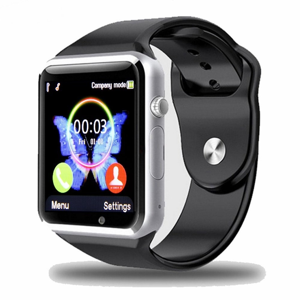 Smart Watch Ios Android Touch Screen Mp3 Mp4 Jpg Plata Negro - $ 695.00 en Mercado Libre