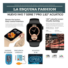 Smartwatch Iwo7 Pro Serie 7 Pant. 1.82  Sumergible Llamadas
