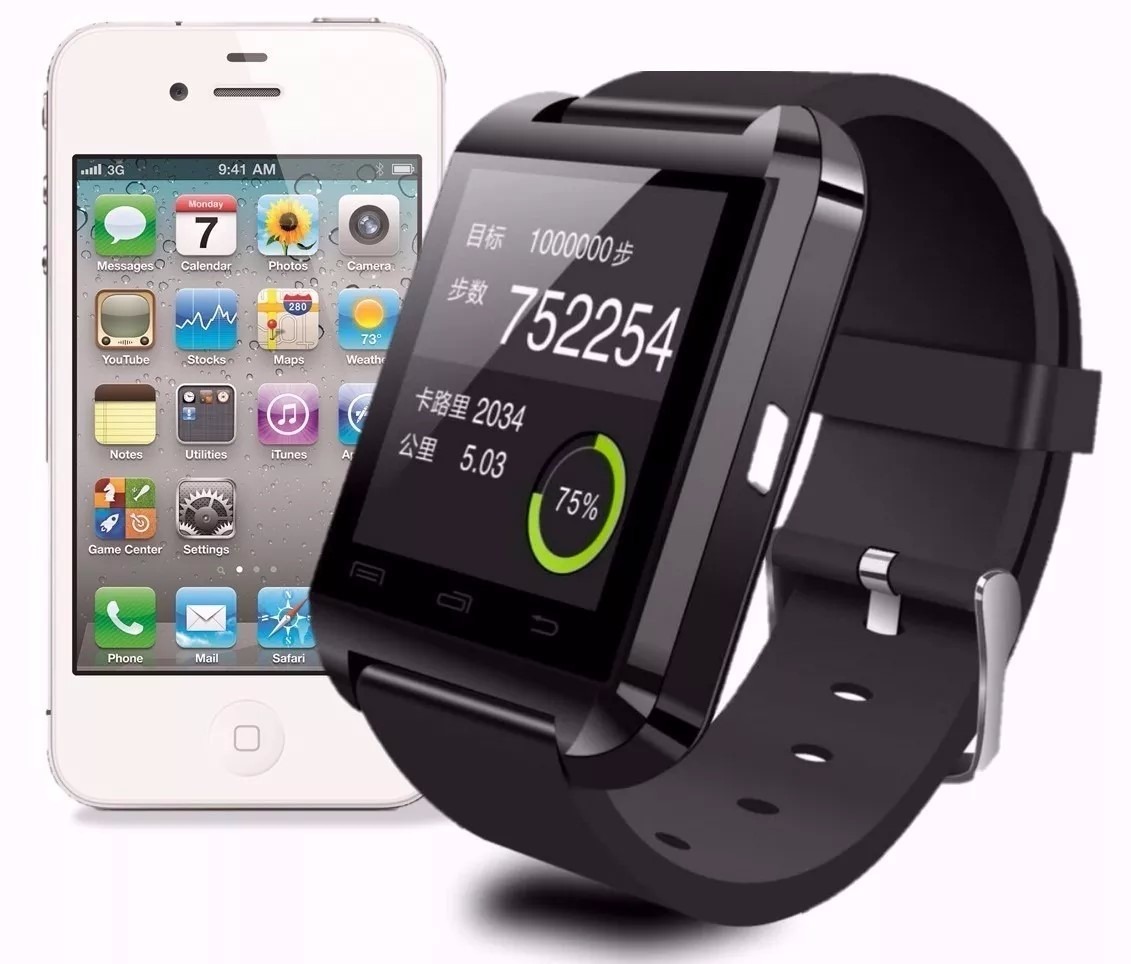 Smartwatch U8 Relógio Inteligente Bluetooth Android Iphone - R$ 44,05 em Mercado Livre