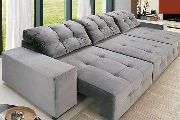 Sof Retr til E Reclin vel C 3 Lugares Enele Mio 2 3m - R 