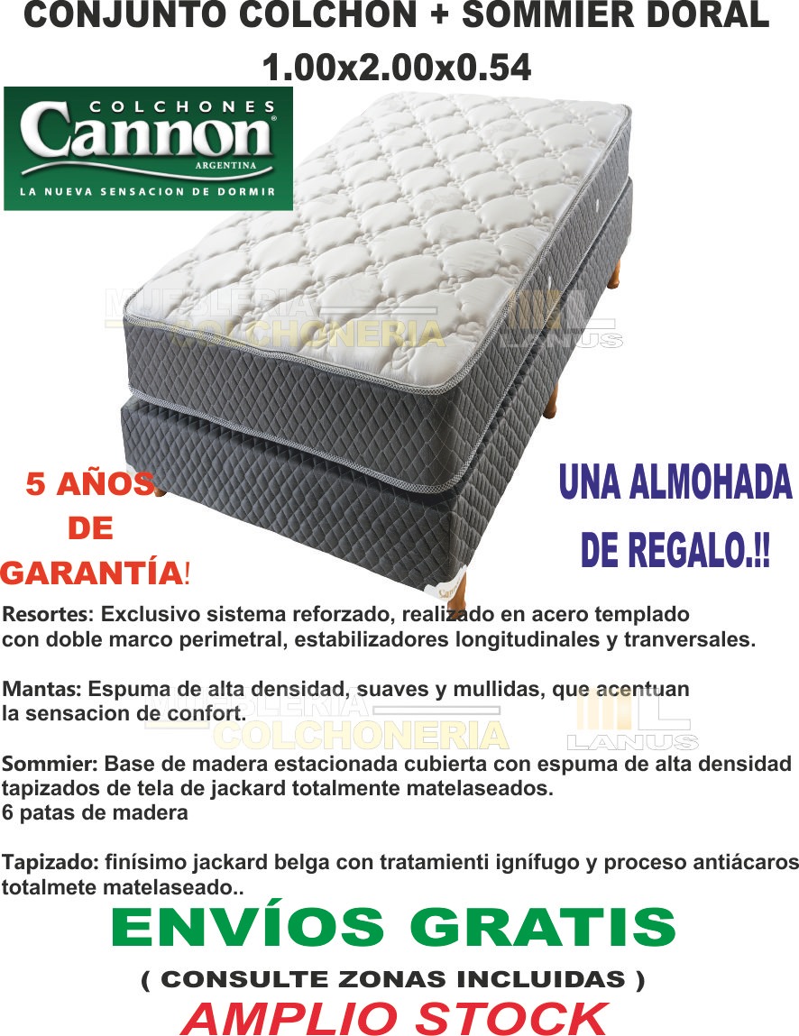 Sommier Colchon Cannon Plaza Cargando Zoom Sommier Colchon Cannon Plaza Cargando Zoom