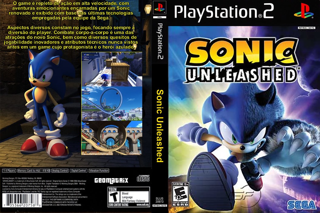 Sonic Unleashed DVD ISO RIPADO PS2 em 2023