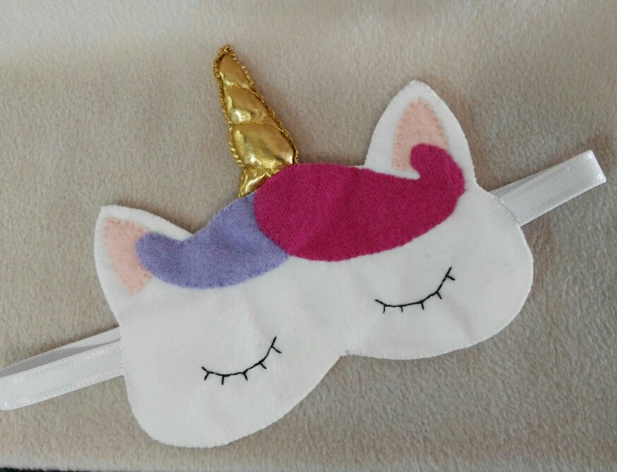 Souvenir Antifaz Unicornio Ideal Para Pijama Party En Tela 9900 En