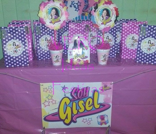 soy luna , candy bar cumple completo para 20 niños
