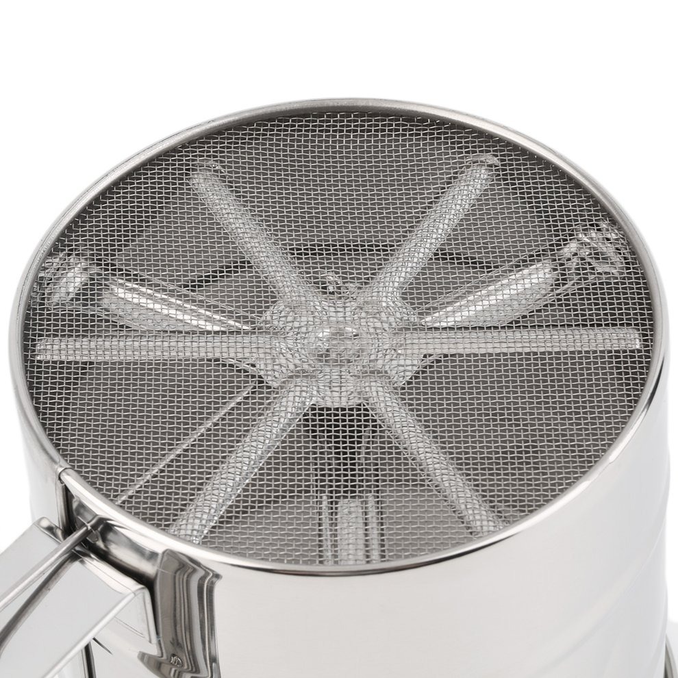 Electric Stainless Steel Sieve Stainless Steel Flour Sifter Shaker Suitable for Home Sieve Flour Baking