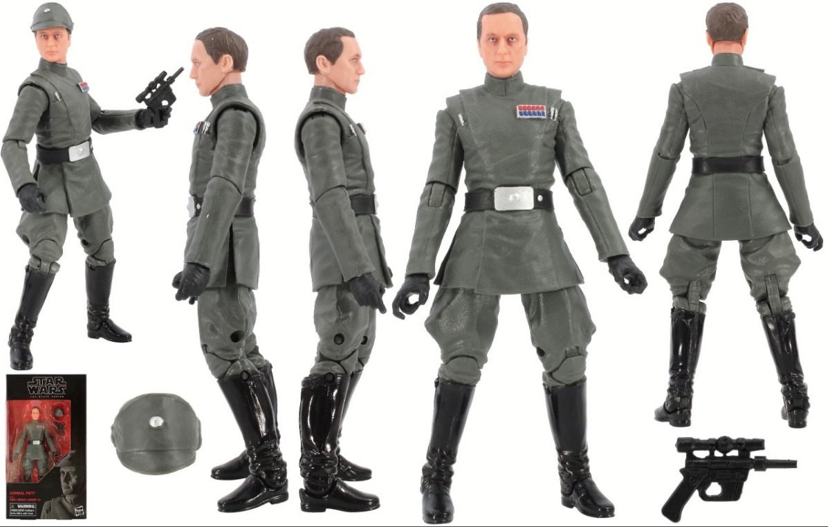 Star Wars Black 6/" Action Figure Admiral Piett