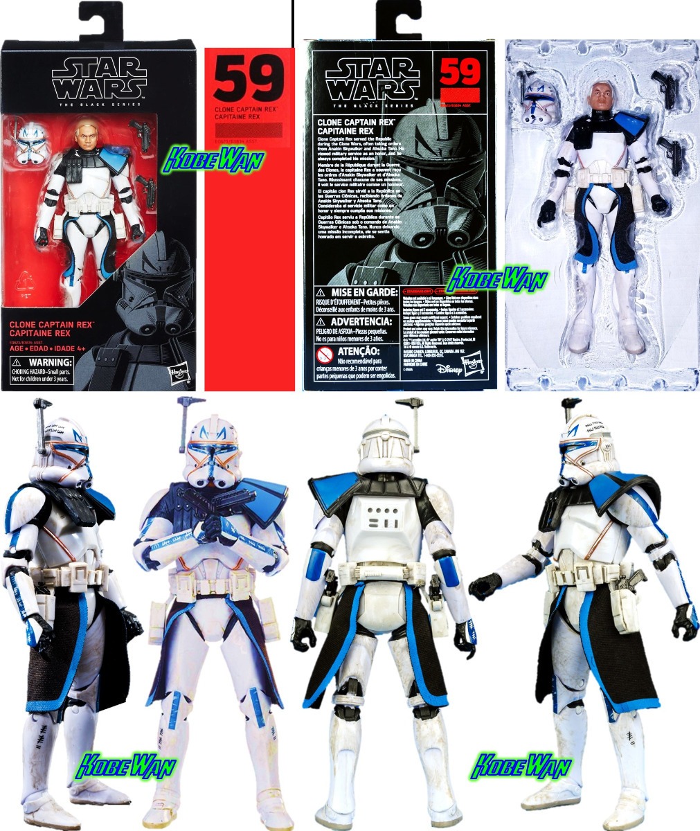 Star Wars Black Series Clone Captain Rex 59 Clone Wars In Stock Action Figures Toys Hobbies - clone parts and children roblox