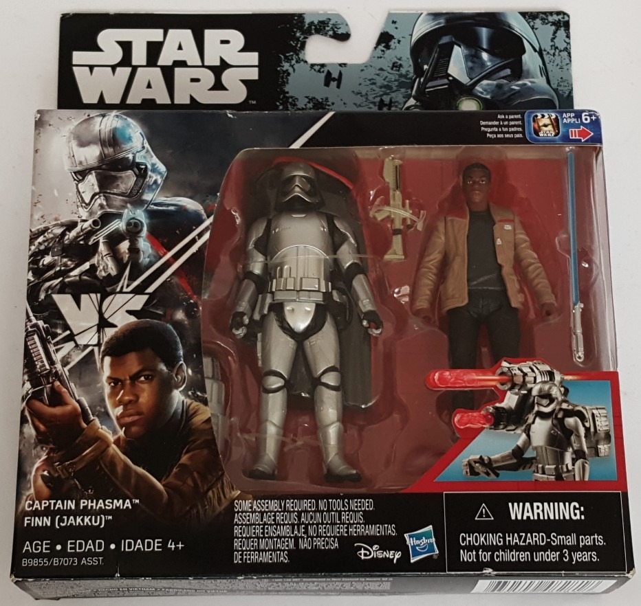 Star Wars Rogue one capitán phasma vs Finn Jakku Hasbro disney a partir de 4 años nuevo
