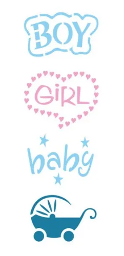 Muresco Oficial Stencil Plantilla Acrilex 16cmx5cm Disenos Varios 65 00